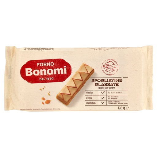 [000007584] Bonomi Sfogliatine Glassate Gr.135