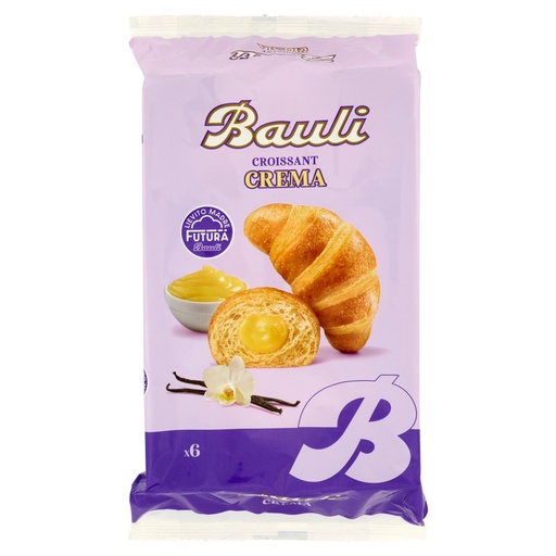 [000007603] Bauli Croissant Classico Crema Pz.6 Gr.300