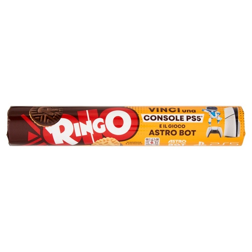 [000007639] Pavesi Ringo Biscotti Farciti con Crema Cacao Tubo Gr.165