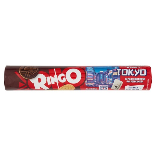 [000007639] Pavesi Ringo Cacao Biscotti Farciti con Crema Cacao Tubo Gr.165