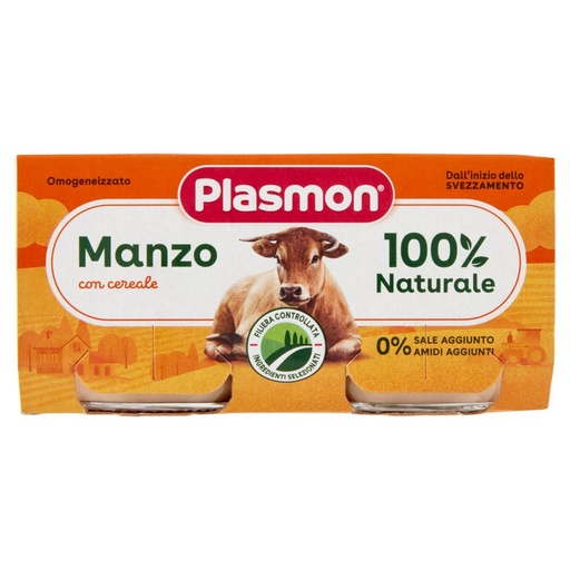 [000007696] Plasmon Omogeneizzato Carne Manzo Gr.80X2