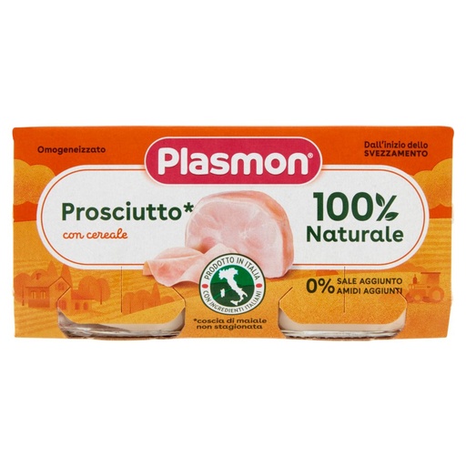 [000007697] Plasmon Omogeneizzato Carne Prosciutto Cotto Gr.80X2