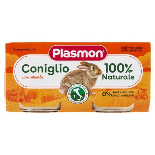 [000007700] Plasmon Omogeneizzato Carne Coniglio Gr.80X2