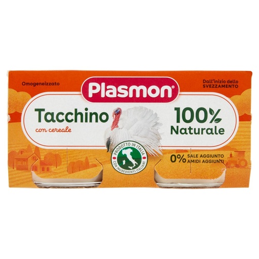 [000007701] Plasmon Omogeneizzato Carne Tacchino Gr.80X2