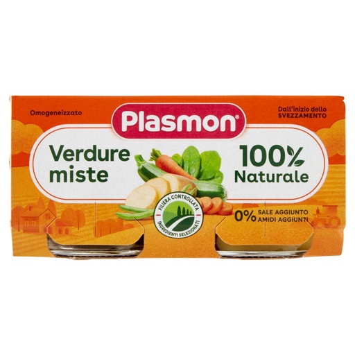 [000007708] Plasmon Omogeneizzato Verdure Miste Gr.80X2