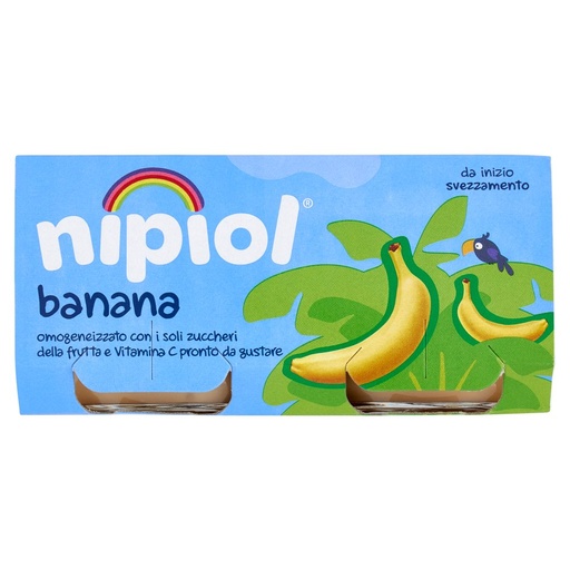 [000007712] Nipiol Omogeneizzato Frutta Banana e Mela Gr.80X2