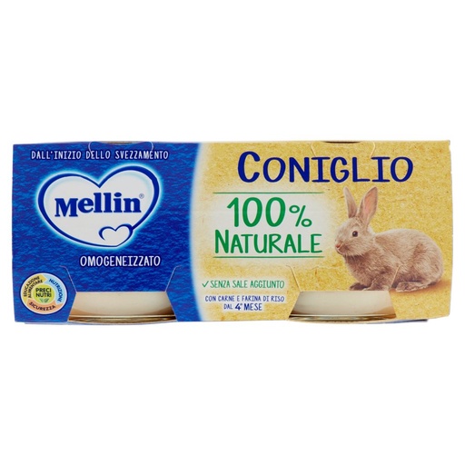 [000007732] Mellin Omogeneizzato Coniglio Gr.80X2