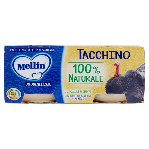 [000007734] Mellin Omogeneizzato Tacchino Gr.80X2