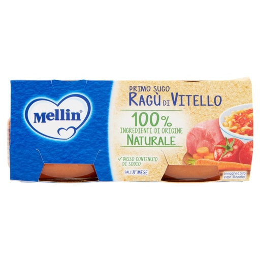 [000007739] Mellin Primo Sugo Ragu' Vitello Gr.80 X Pz.2