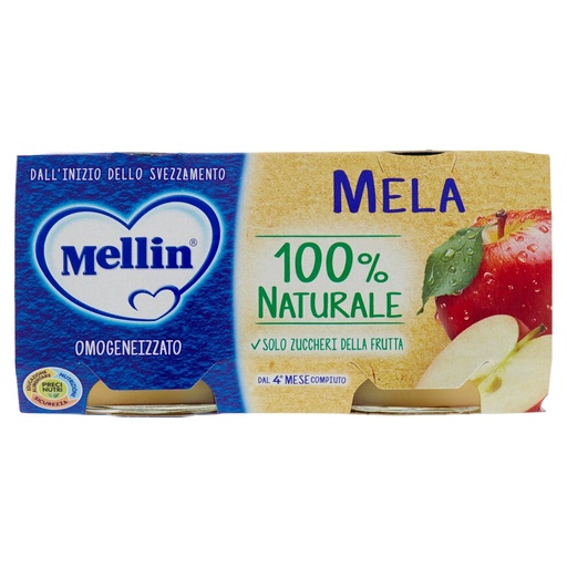 [000007740] Mellin Omogeneizzato Mela Gr.100X2