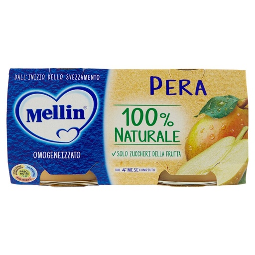 [000007741] Mellin Omogeneizzato Pera Gr.100X2