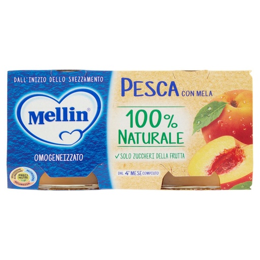 [000007744] Mellin Omogeneizzato Pesca Gr.100X2