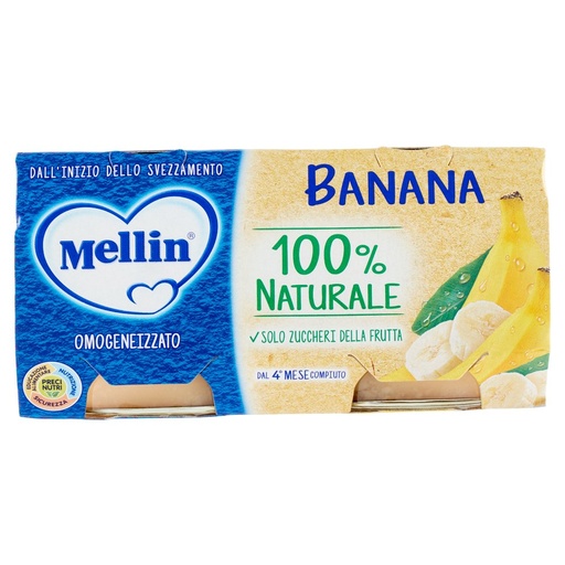 [000007747] Mellin Omogeneizzato Banana Gr.100X2