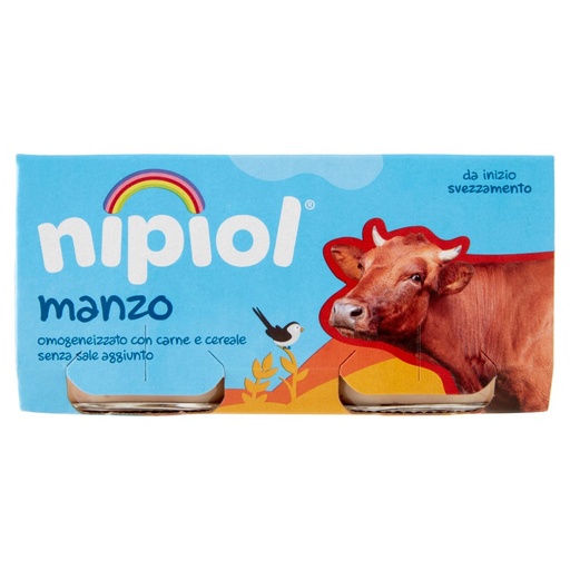 [000007752] Nipiol Omogeneizzato Carne Manzo Gr.80X2