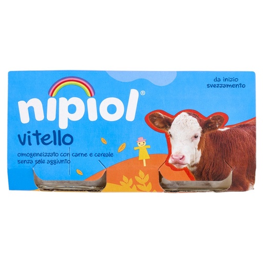 [000007754] Nipiol Omogeneizzato Carne Vitello Gr.80X2