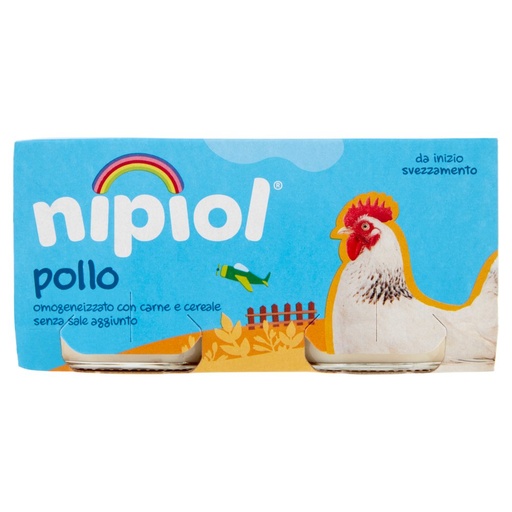[000007755] Nipiol Omogeneizzato Carne Pollo Gr.80X2
