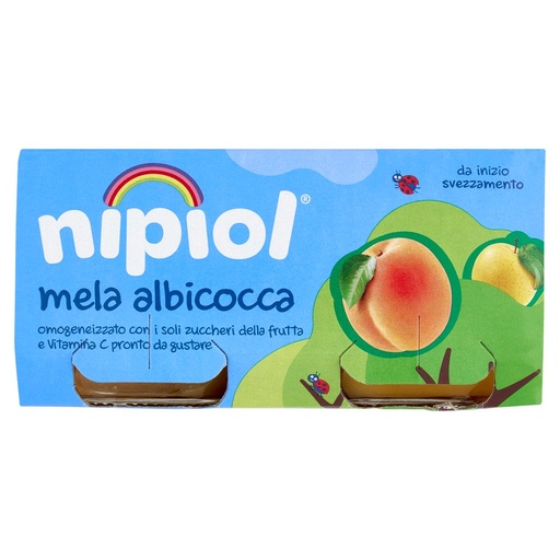 [000007756] Nipiol Omogeneizzato Albicocca e Mela Gr.80X2