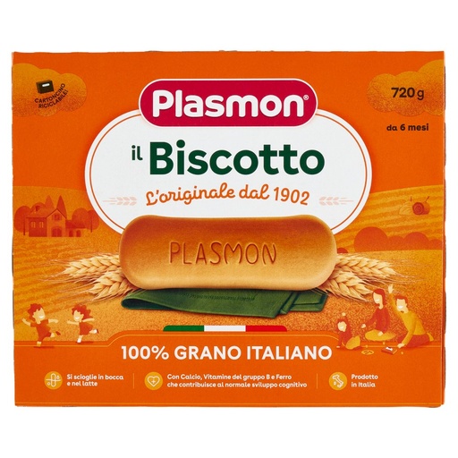 [000007759] Plasmon Biscotto 8 Pacchi Gr.720