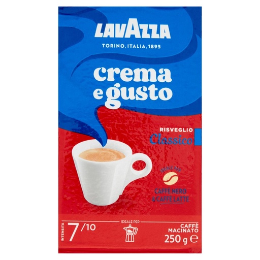 [000007774] Lavazza Caffè Crema e Gusto Classico Gr.250