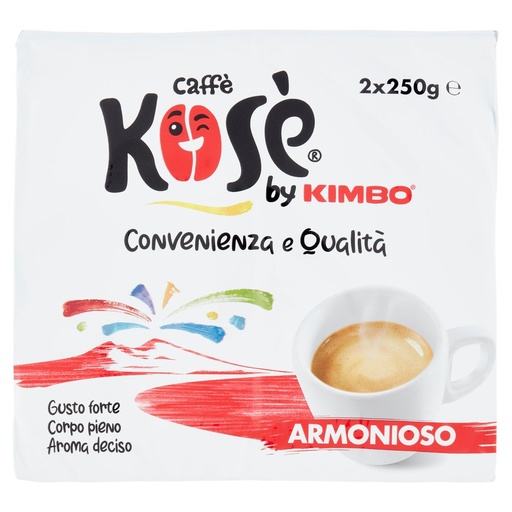 [000007807] Kimbo Caffè Kosè Armonioso Gr.250 Pz.2