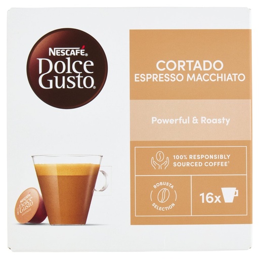 [000007809] Nescafe' Dolcegusto Cortado Espresso Macchiato 16 Capsule
