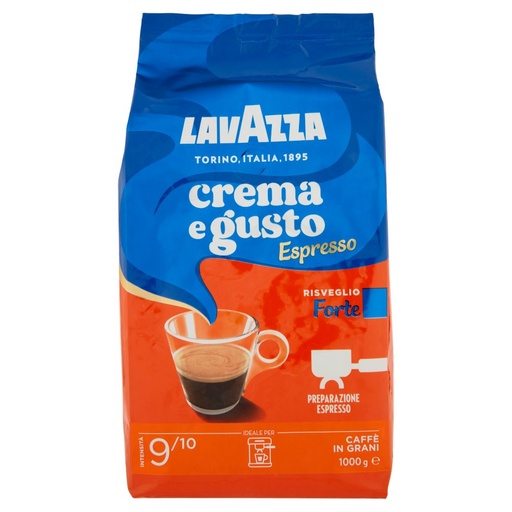 [000007818] Lavazza Caffè Crema e Gusto Espresso Forte in Grani Kg.1