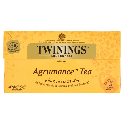 [000007836] Twinings Te' Nero Agrumance 25 Filtri