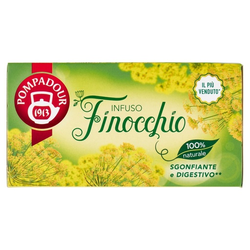 [000007844] Pompadour Infuso Finocchio 20 Filtri
