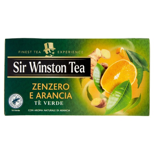 [000007888] Sir Winston Te' Verde Zenzero e Arancia 20 Filtri