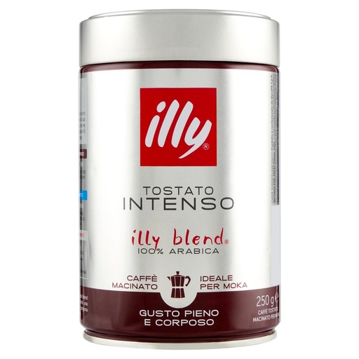 [000007921] Illy Moka Intenso 100% Arabica Macinato Gr.250