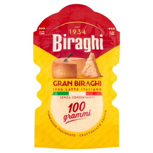 [000007947] Biraghi Gran Biraghi Grattugiato Fresco Gr.100