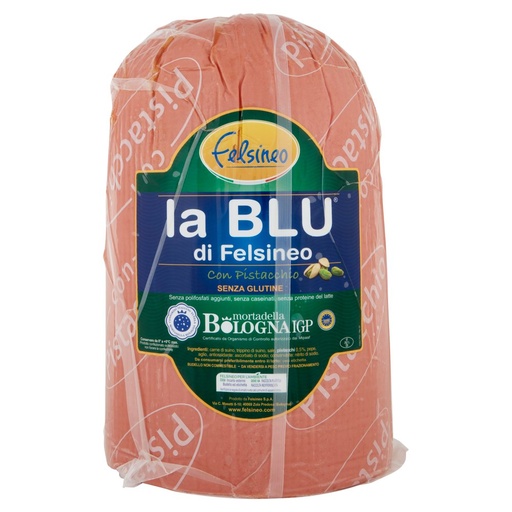 [000008043] Felsineo Mortadella Bologna IGP La Blu con Pistacchio Kg.14