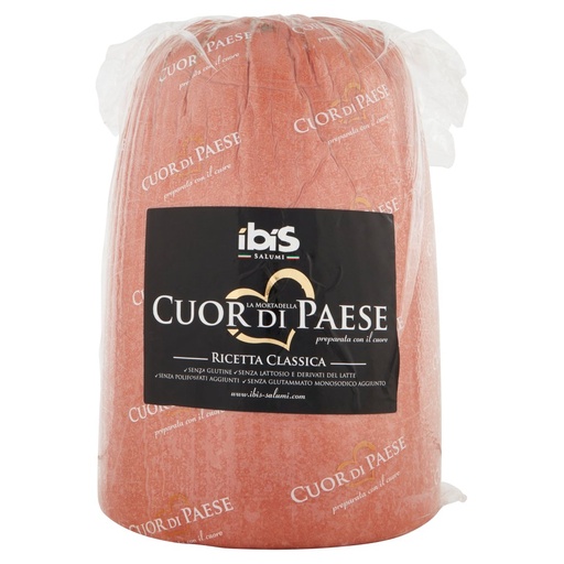 [000008113] Ibis Mortadella Cuor di Paese Ricetta Classica con Pistacchio Kg.10 Pz.1