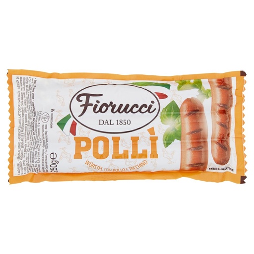 [000008143] Fiorucci Wurstel Polli' Gr.250