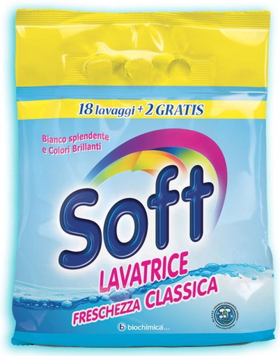 [000008157] Soft Detersivo Lavatrice Polvere Classico 22 Misurini