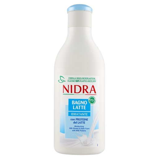 [000008214] Nidra Bagnolatte Bianco Idratante Delicato Ml.750