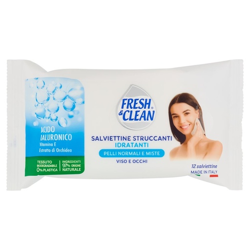 [000008244] Fresh & Clean Salviettine Struccanti Pz.12