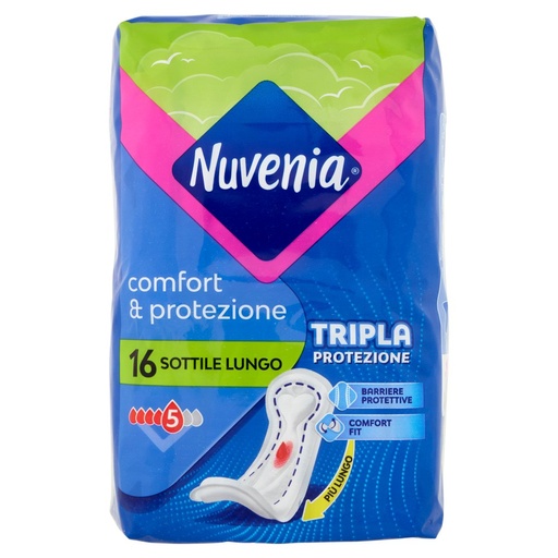 [000008331] Nuvenia Assorbente Comfort & Protezione Sottile Lungo Pz.16