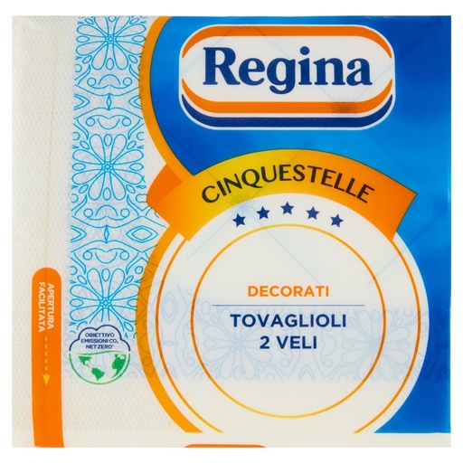 [000008370] Regina Cinquestelle Tovaglioli 2 Veli 38x38 Pz.43