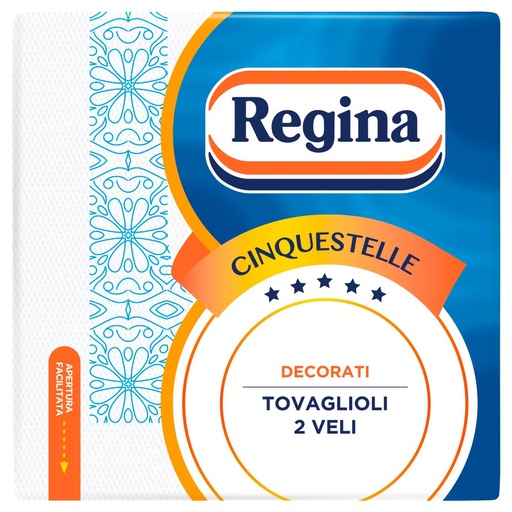 [000008370] Regina Cinquestelle Tovaglioli 2 Veli 38x38 Pz.43