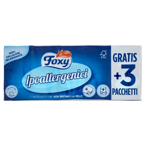 [000008374] Foxy Fazzoletti Ipoallergenico 15X9