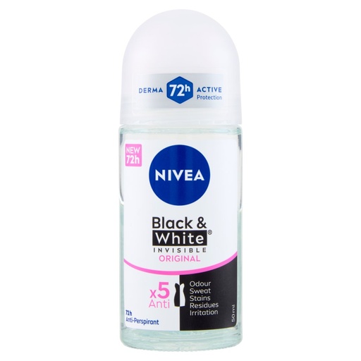 [000008392] Nivea Deo Roll On Blake & White Ml.50