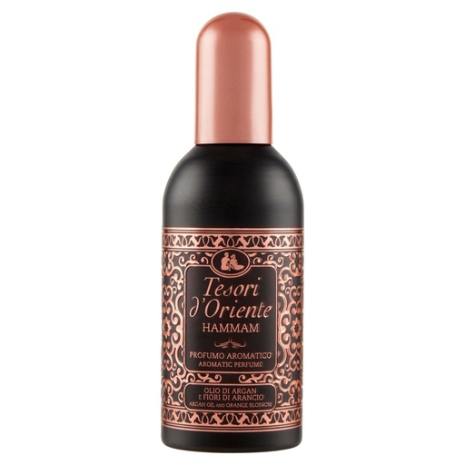 [000008404] Tesori d'Oriente Profumo Aromatico Hammam Olio di Argan e Fiori di Arancio Ml.100