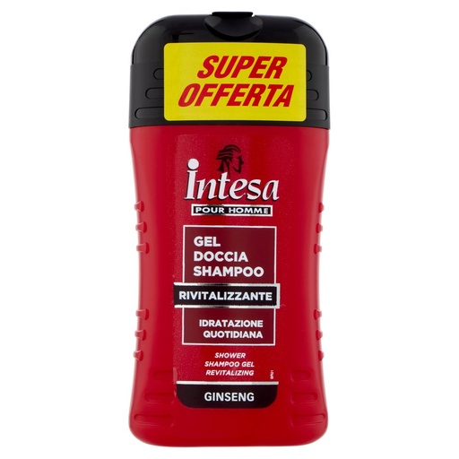 [000008525] Intesa Pour Homme Gel Doccia Shampoo Rivitalizzante Ginseng Pz.2 X Ml.250