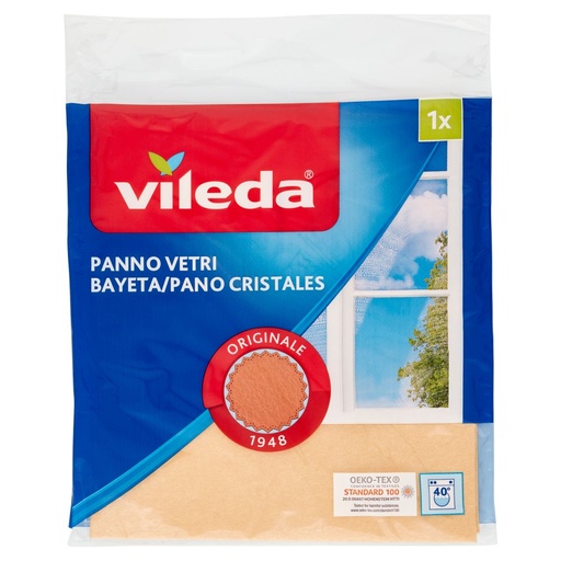 [000008601] Vileda Panno Vetri +30% Microfibra Cm.39X36