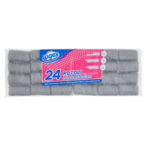 [000008618] Logex 24 Rotoli Acciaio Gr.100