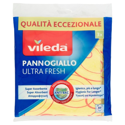 [000008623] Vileda Panno Giallo Multiuso X3