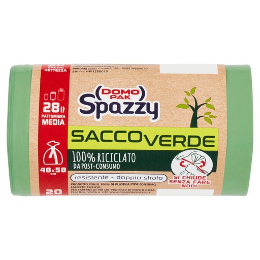 [000008625] Domopak Sacco Ecologico Lt.28