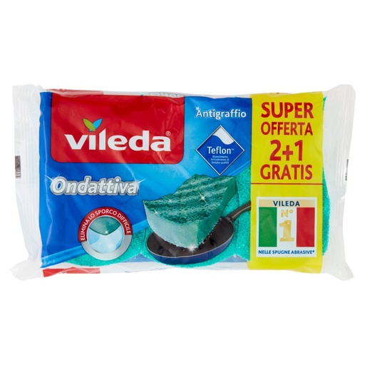 [000008632] Vileda Spugna Ondattiva Milleusi X2+1