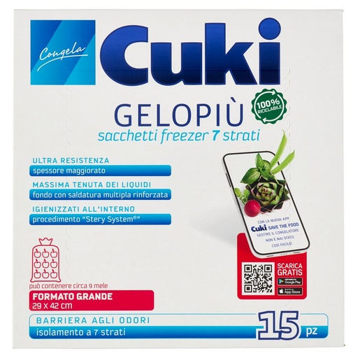 [000008694] Cuki Sacchetti Gelo Piu' Grandi Cm.29X42 Pz.15